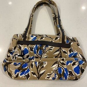 Marc O Polo blue Brown Floral Shoulder Bag